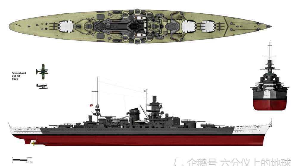 沙恩霍斯特號(hào) 成功闖過(guò)英吉利海峽的德國(guó)“沙恩霍斯特”號(hào)戰(zhàn)列艦