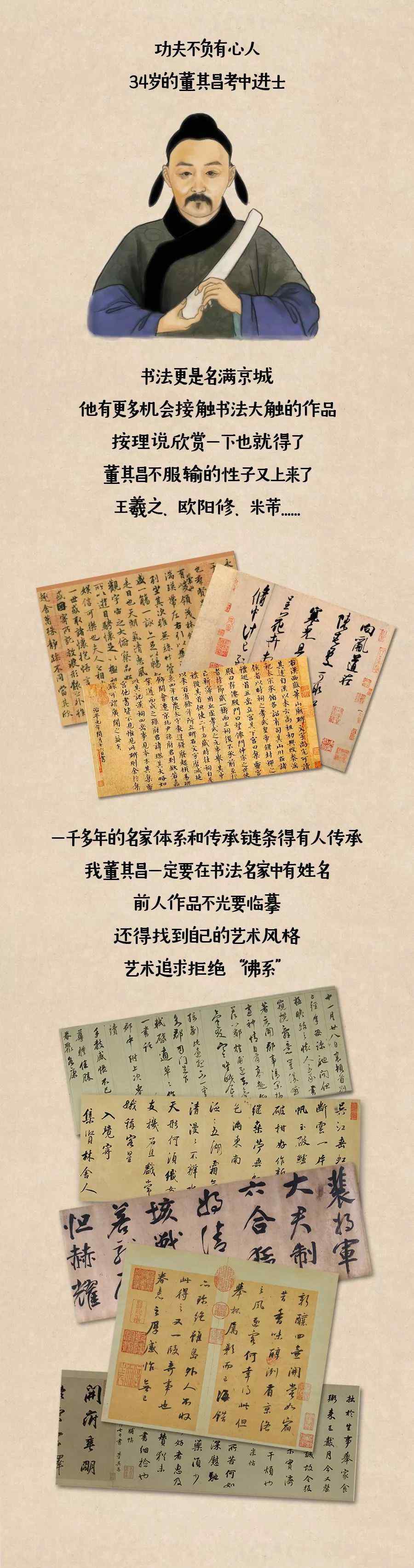 董其昌的書法風(fēng)格 書法大家董其昌居然是這樣練成的！