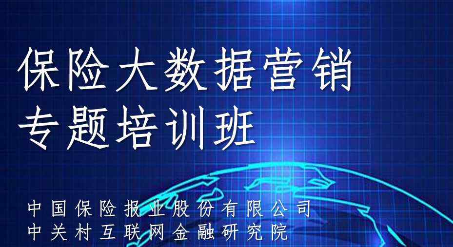 大數(shù)據(jù)營銷課程 保險大數(shù)據(jù)營銷專題培訓(xùn)班