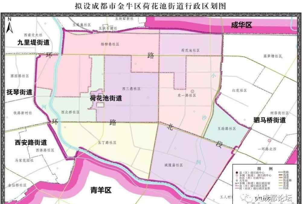 十三街 成都市金牛區(qū)13街道行政區(qū)劃示意圖