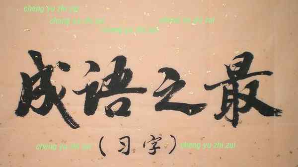 最大的容量打一成語(yǔ) 小學(xué)成語(yǔ)之最大收集！不能更全啦！